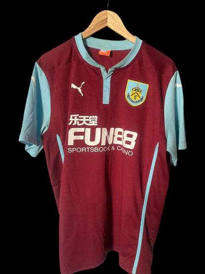 Burnley 2016/2017 Home Football Shirt 2XL - Dean Marney - Signed