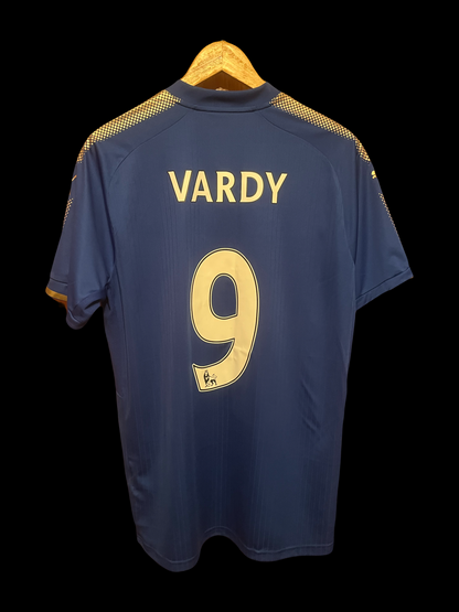 Leicester City 2016/2017 Home Football Shirt Extra Large - Jamie Vardy