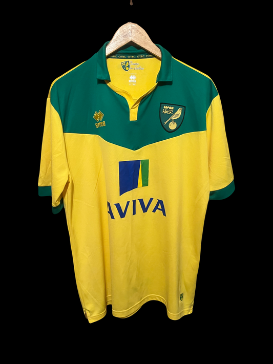Norwich City 2014/2015 Home Football Shirt 2XL