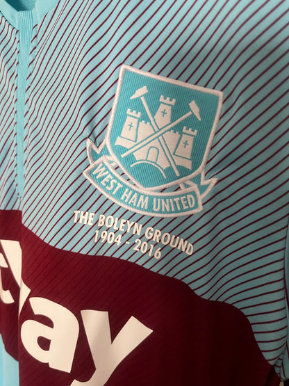West Ham United 2015/2016 Away Football Shirt Small - Farewell Boleyn
