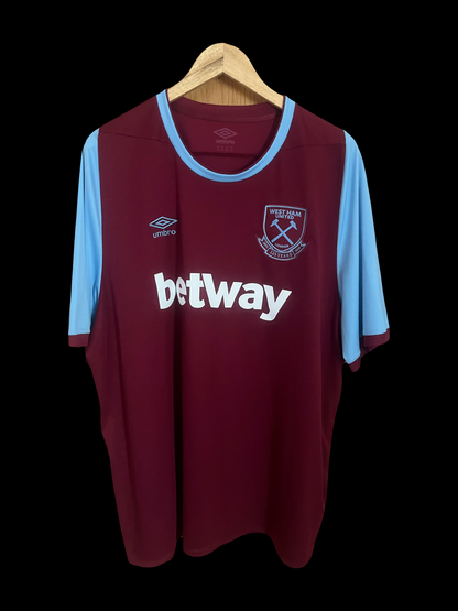 West Ham United 2020/2021 Home Football Shirt 4XL