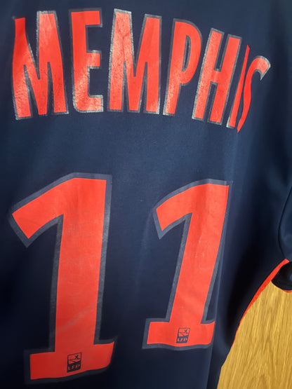 Olympique Lyonnais 2018/2019 Away Football Shirt Small - Memphis Depay