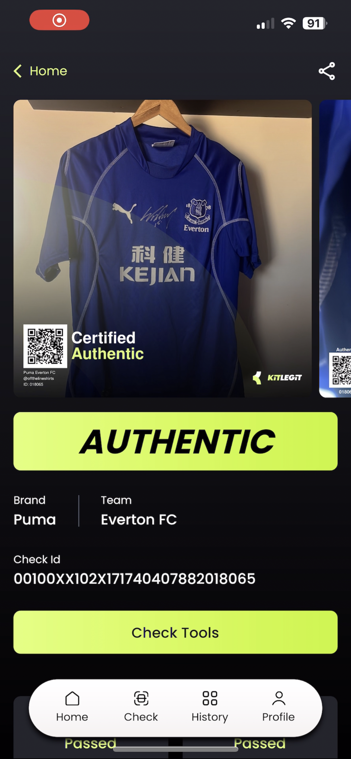 Everton 2002/2003 Home SIGNED By Wayne Rooney