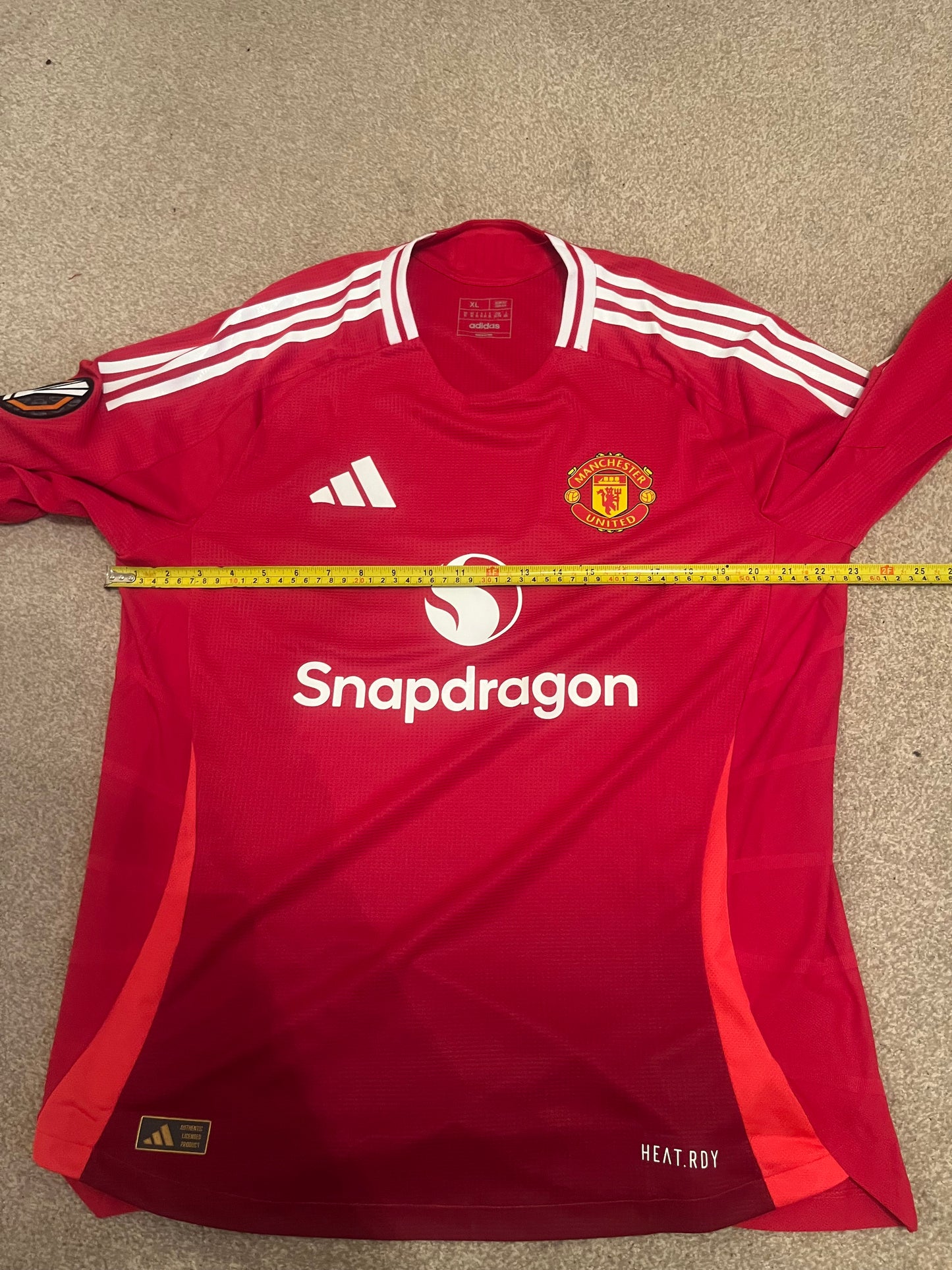 Manchester United 2024/2025 Home Heat.RDY Long Sleeve Extra Large