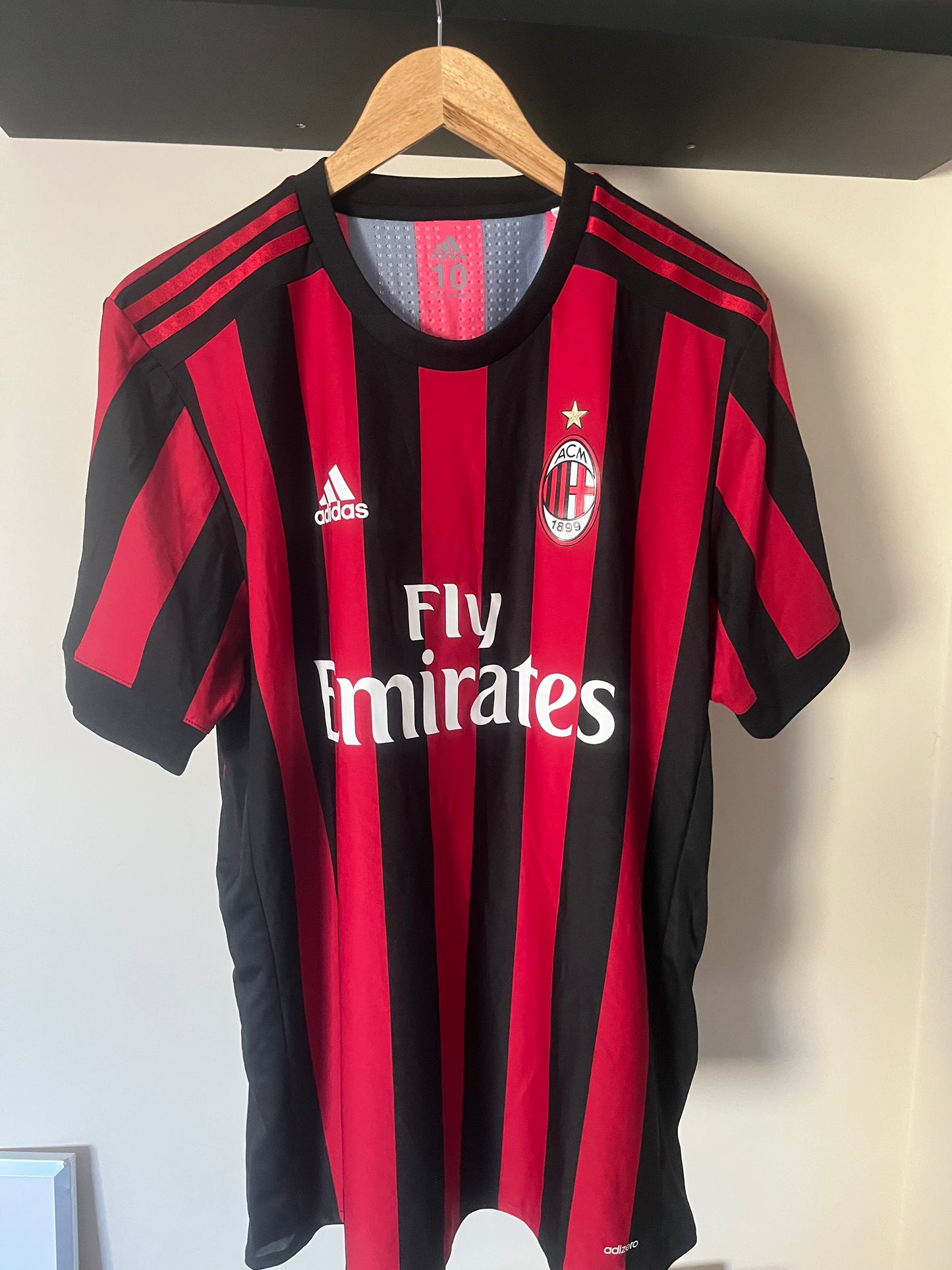 AC Milan 2017/2018 Home Extra Large - Fits Large - Nikola Kalinić - Kitroom/Match Issued/Worn