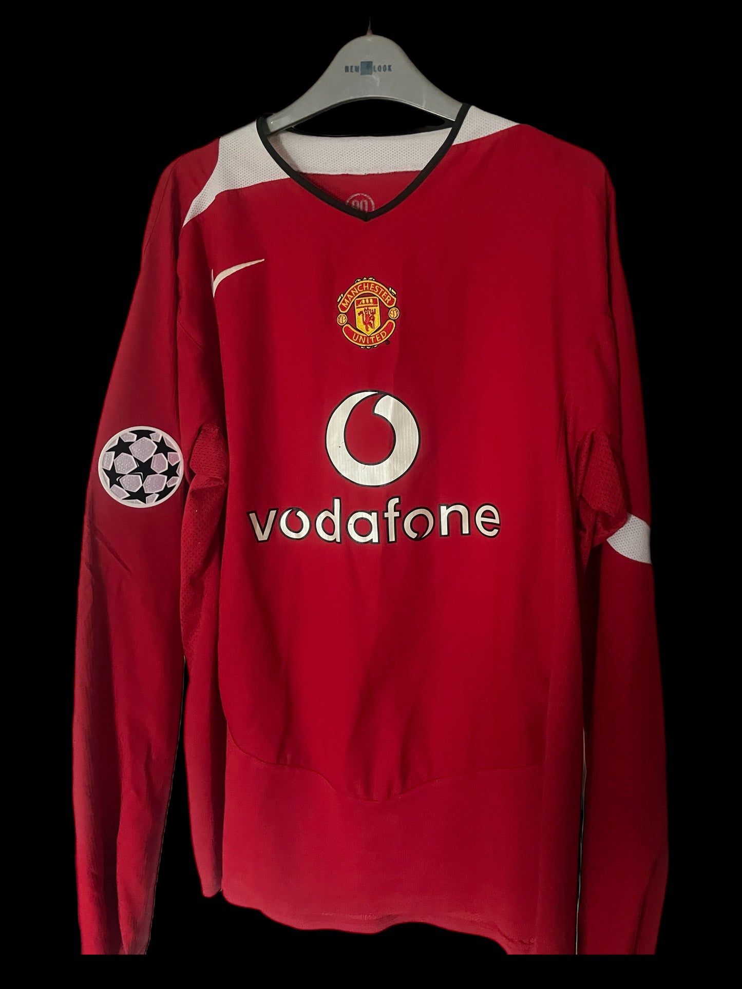 Manchester United 2004/2005/2006 Home Football Shirt Extra Large - Fits Large - Wayne Rooney - Long Sleeve