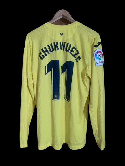 Villarreal CF 2021/2022 Home Football Shirt Extra Large - Fits Large - Long Sleeve - Samuel Chukwueze