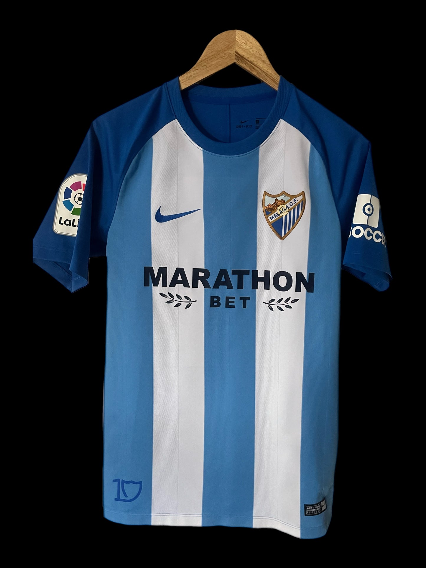 Malaga CF 2017/2018 Home Football Shirt Small