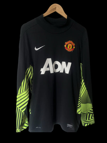 Manchester United 2011/2012 Goalkeeper Football Shirt Large - David De Gea