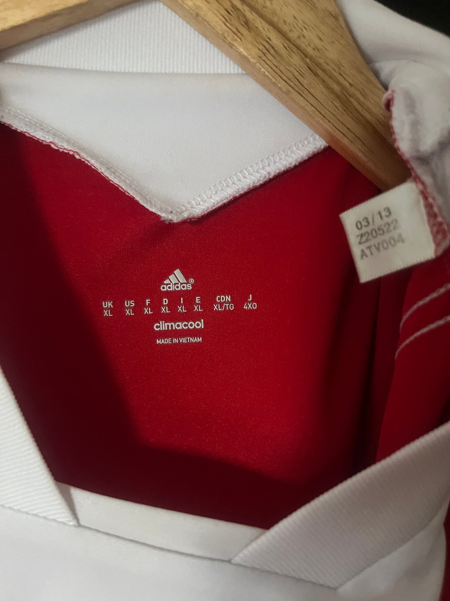 Aberdeen 2013/2014 Home Football Shirt Extra Large - Fits Large - Player Issue - Alternate Intermoor Sponsor