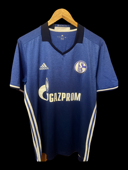 FC Schalke 04 2016/2017 Home Football Shirt Medium - Leon Goretzka