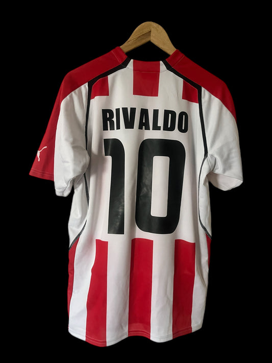Olympiacos Piraeus 2009/2010 Home Football Shirt Extra Large - Rivaldo