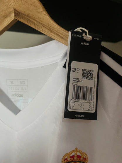 BNWT Real Madrid 2024/2025 Home Football Shirt Extra Large - Jude Bellingham