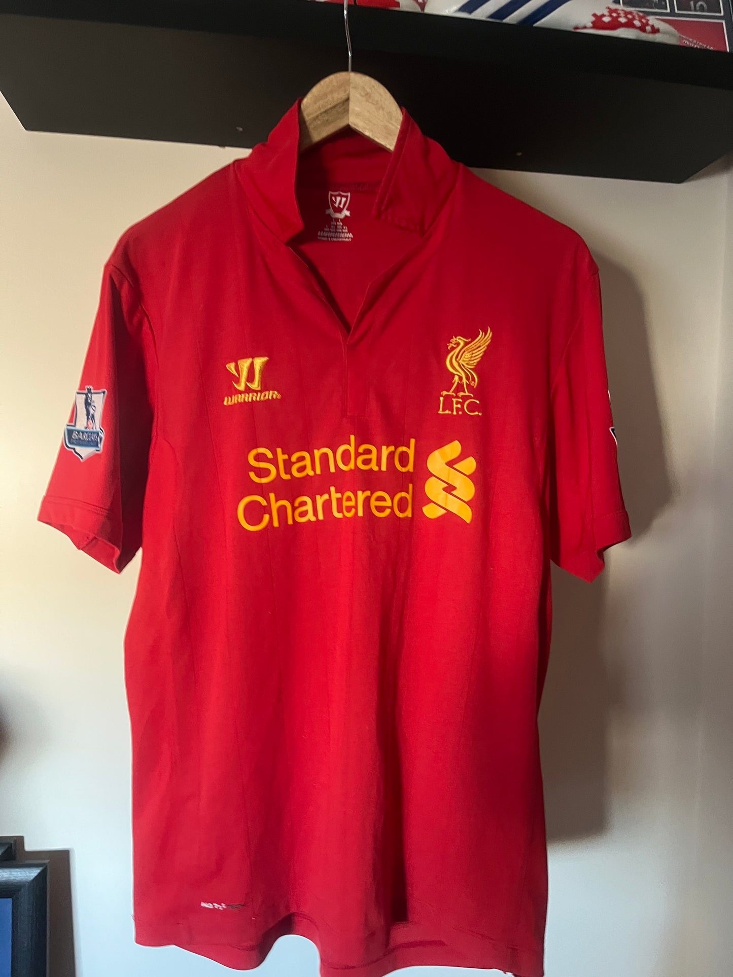 Liverpool 2012/2013 Home Football Shirt Large - Luis Suarez