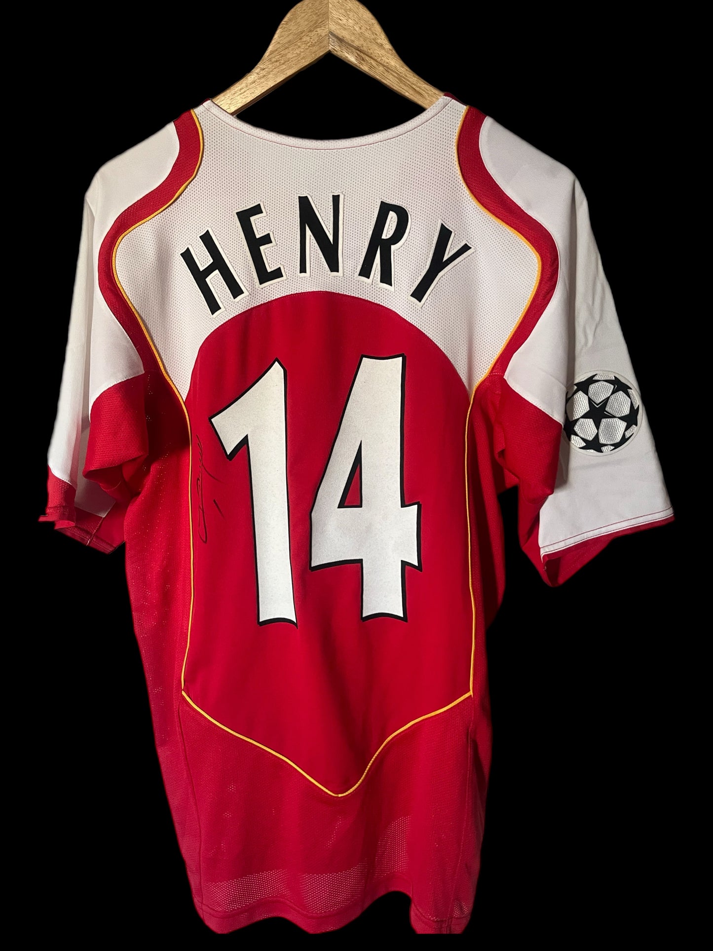 Arsenal 2004/2005 Home Football Shirt Large - Thierry Henry - Signed