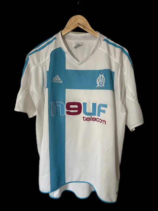 Olympique de Marseille 2004/2005 Home Football Shirt Large