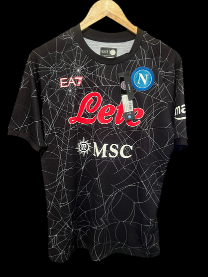 SSC Napoli 2021/2022 Fourth Football Shirt Large - Fits Medium - Halloween Limited Edition - BNWT With Box