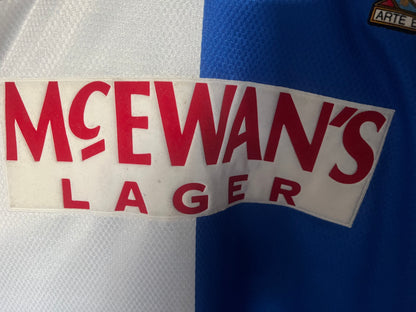 Blackburn Rovers 1992/1993/1994 Home Football Shirt Extra Large - Paul Warhurst