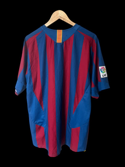 FC Barcelona 2005/2006 Home Football Shirt Large Mens