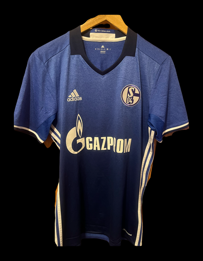 FC Schalke 04 2016/2017 Home Football Shirt Medium - Naldo
