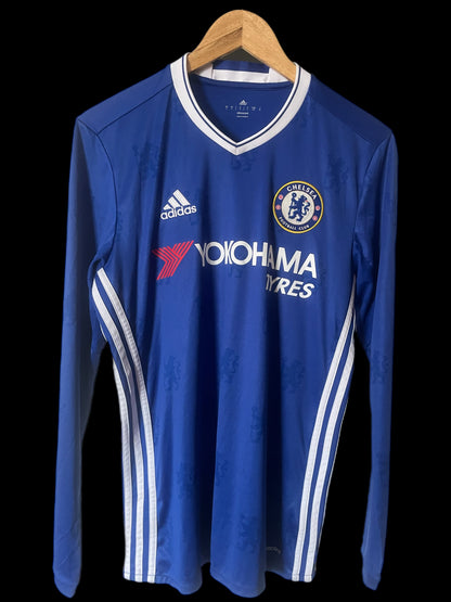 Chelsea 2016/2017 Home Football Shirt Small- Willian - Long Sleeve