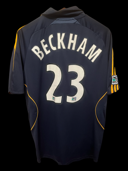 Los Angeles Galaxy 2007/2008 Away Football Shirt Medium - David Beckham