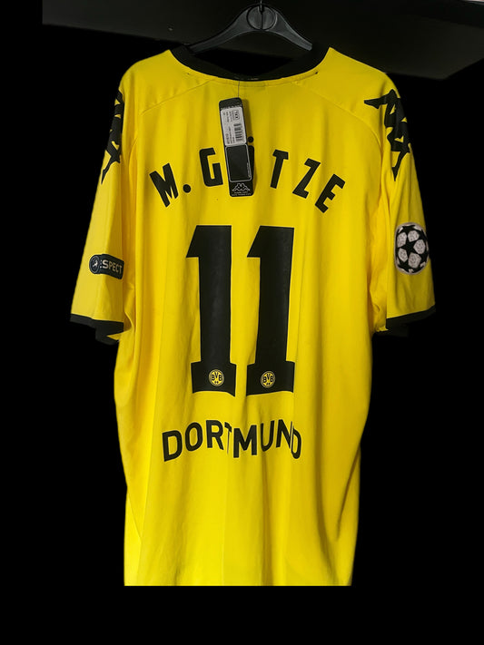 BNWT Borussia Dortmund 2010/2011 UCL Home Football Shirt 2XL - Fits XL - Mario Götze