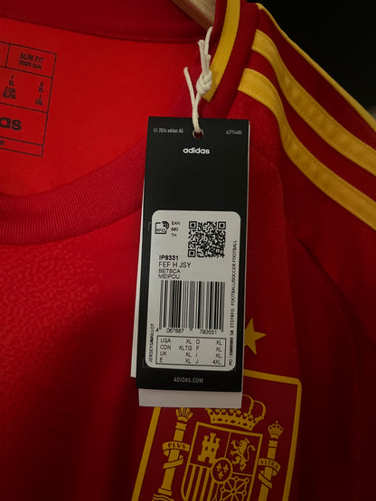 BNWT Spain 2024 Home Football Shirt Extra Large - Lamine Yamal