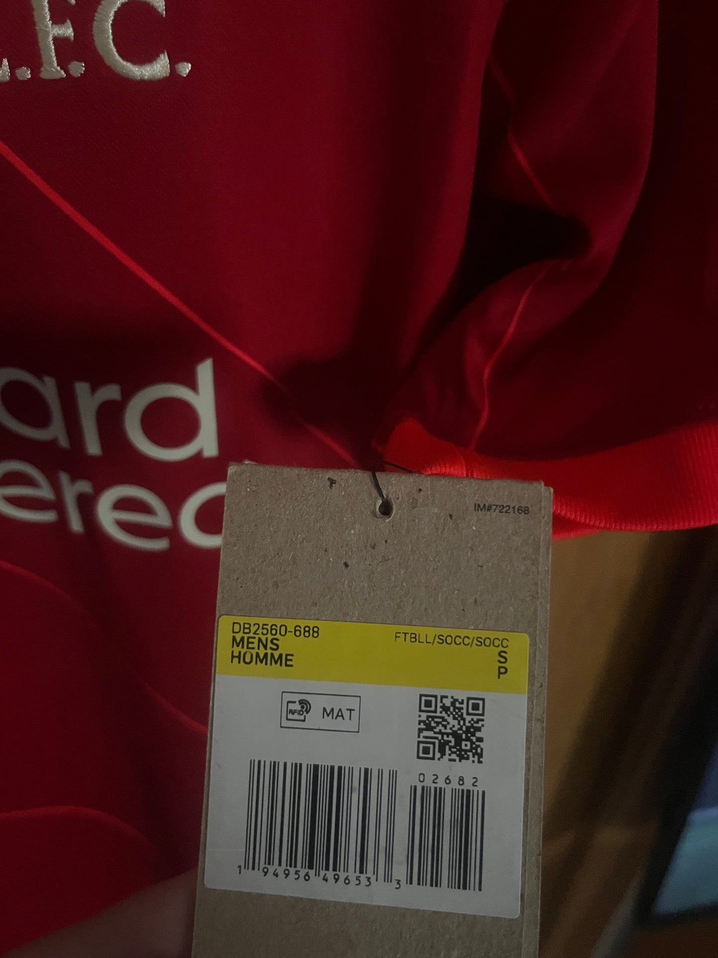 BNWT Liverpool 2021/2022 Home Football Shirt Small - Luis Diaz - UCL Final MDT