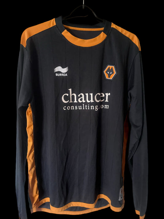 Wolverhampton Wanderers 2011/2012 Away Football Shirt Medium - Long Sleeve - U21 Match Issue/Worn