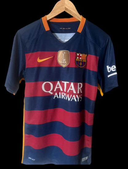 Barcelona 2015/2016 Home Football Shirt Small