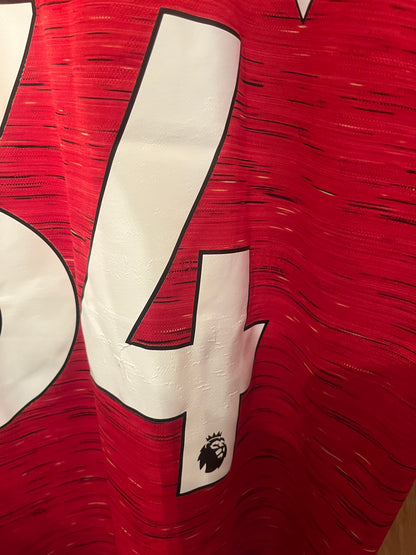 Manchester United 2020/2021 Home Football Shirt Large - Donny Van De Beek