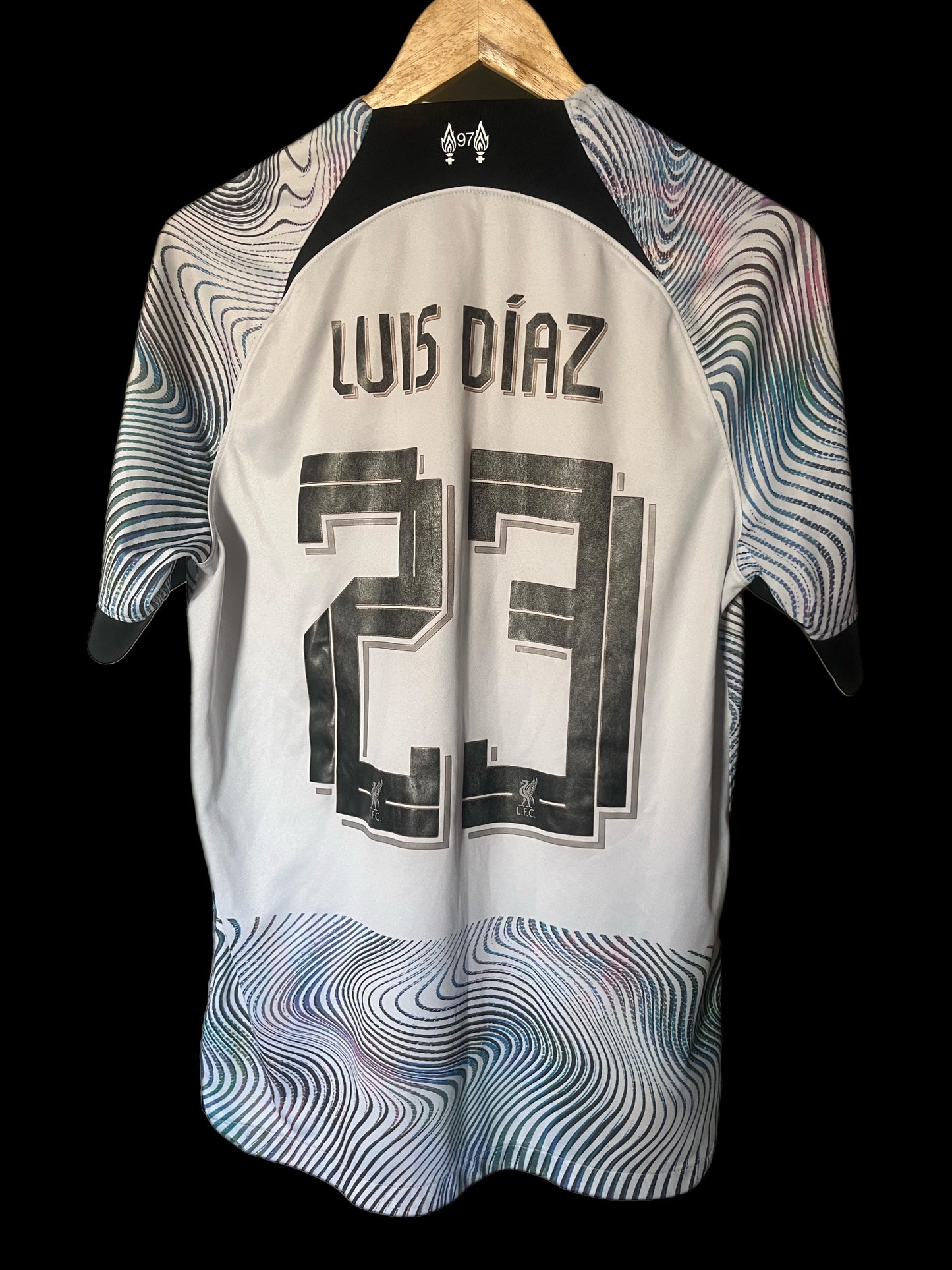 Liverpool 2022/2023 Away Football Shirt Medium - Luis Diaz
