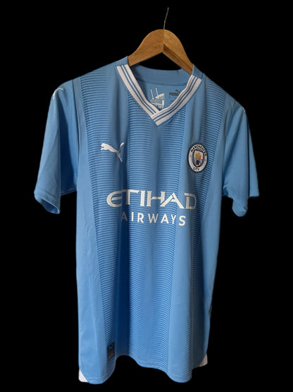 Manchester City 2023/2024 Home Football Shirt Small - Erling Haaland