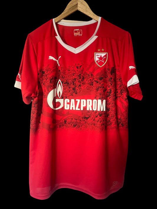 Red Star Belgrade 2015/2016 Home Football Shirt Large