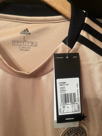 BNWT Aberdeen 2019/2020 Away Football Shirt Large - Squad Signed